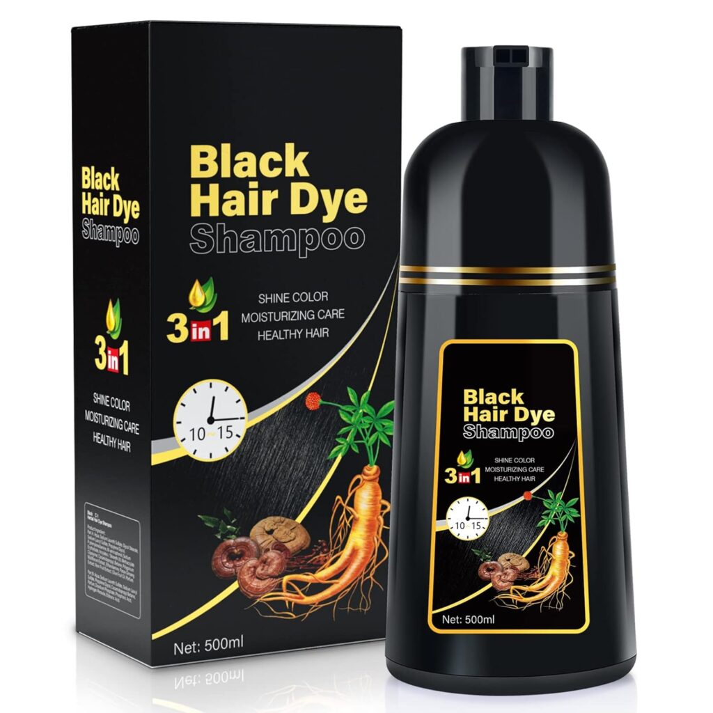 Black Hair Dye Shampoo for Healthy Hairs